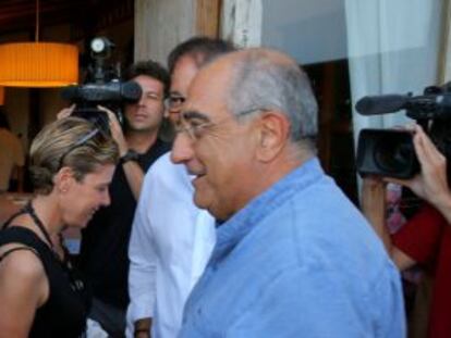 Pere Navarro y Joaquim Nadal, este miércoles, en Palafrugell.