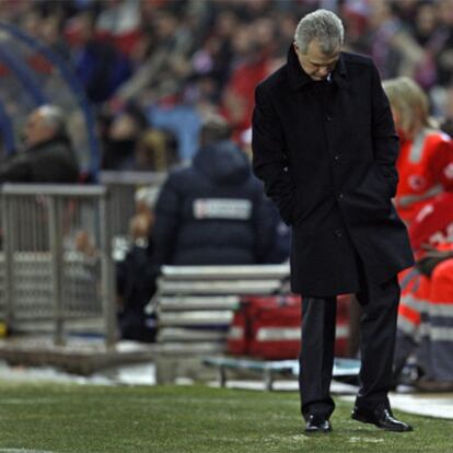 Javier Aguirre, durante el partido.