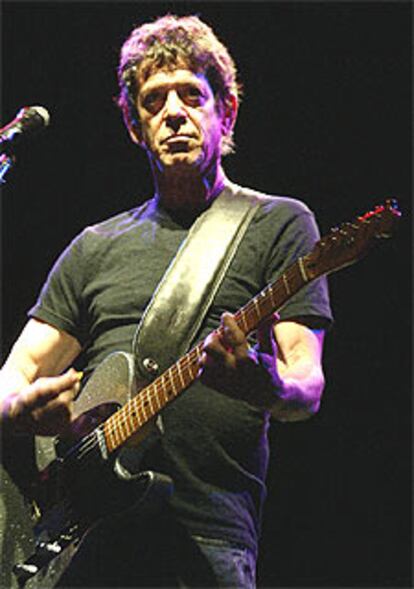 Lou Reed, durante su concierto en Valencia.