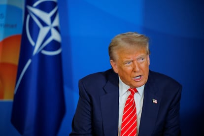Donald Trump durante la cumbre de la OTAN en La Haya (Países Bajos), el 25 de junio de 2025.