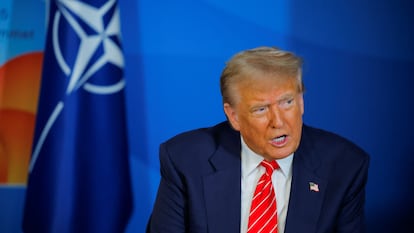 Donald Trump en la cumbre de la OTAN.