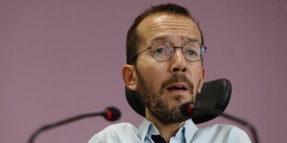 El secretario de Organización de Podemos, Pablo Echenique.