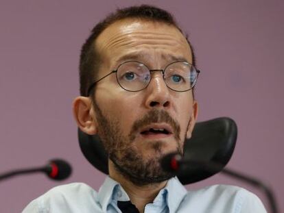 El secretario de Organizaci&oacute;n de Podemos, Pablo Echenique.