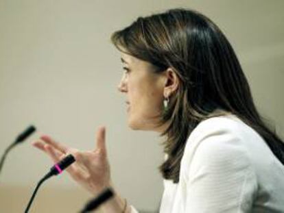La portavoz parlamentaria del PSOE, Soraya Rodríguez.