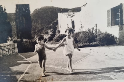 Fabrizia y Giancarlo en Son Batle, Mallorca. Archivo personal de la autora Fabrizia Ramondino. 