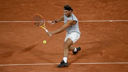 Nadal, durante un entrenamiento en París. / MARTIN SIDORJAK (GETTY)