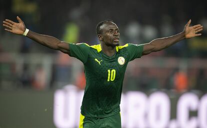 Sadio Mané con su selección.