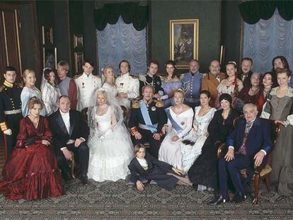 Los principales actores de <i>Anastasia, </i>una coproducción ruso-norteamericana.