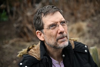  Juan Lorenzo Holmann Chamorro tras ser liberado de una prisión en Nicaragua y trasladado a Estados Unidos junto con otros presos políticos el jueves 9 de febrero de 2023 en Herndon, Virginia. 