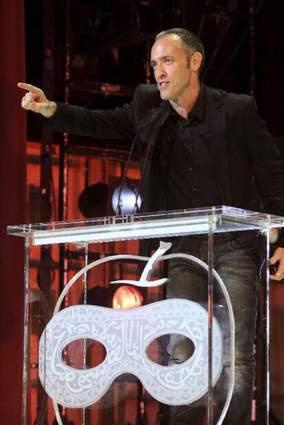 Miguel del Arco, en la gala del lunes de los Premios Max.