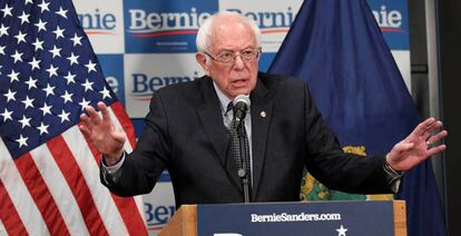 Bernie Sanders en Burlington, Vermont, el pasado 12 de marzo.