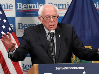Bernie Sanders en Burlington, Vermont, el pasado 12 de marzo.