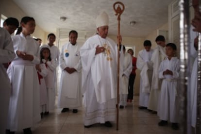 Suárez Inda, el jueves antes de una misa en Morelia.