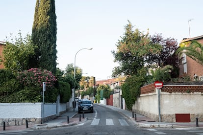 Una calle dentro de la Colonia El Bosque.
