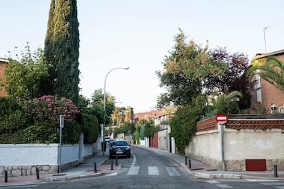 Una calle dentro de la Colonia El Bosque.
