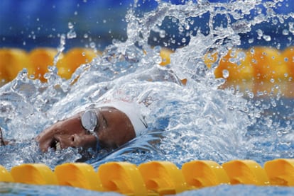 Erika Villaécija, durante la final de 1500 de los Europeos de Budapest.