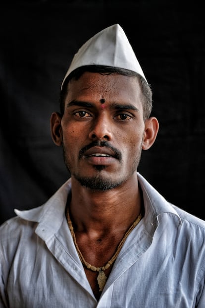 Andre Dilip, 28, is from Rachguru Nagar (Pune) and has been working as a 'dabbawala' for seven years.