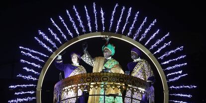 Baltasar, durante la cabalgata de Madrid.