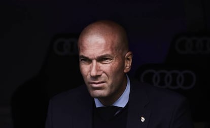 Zidane, en el partido contra el Leganés.