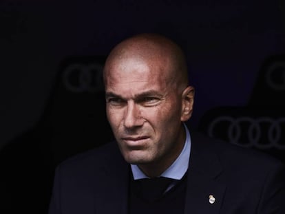 Zidane, en el partido contra el Leganés.