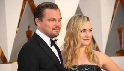 Leonardo DiCaprio y Kate Winslet, en los premios Oscar de 2016.