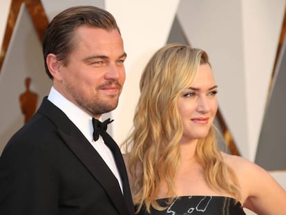 Leonardo DiCaprio y Kate Winslet, en los premios Oscar de 2016.