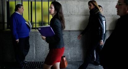 La juez Mercedes Alaya, a su llegada a los juzgados.