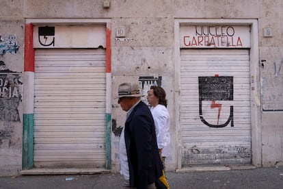 La antigua sede del Movimiento Social Italiano en la Garbatella.
