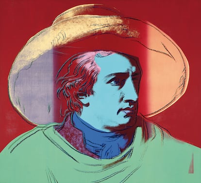 Goethe visto por Andy Warhol.