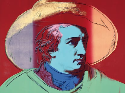 Goethe, visto por Andy Warhol.