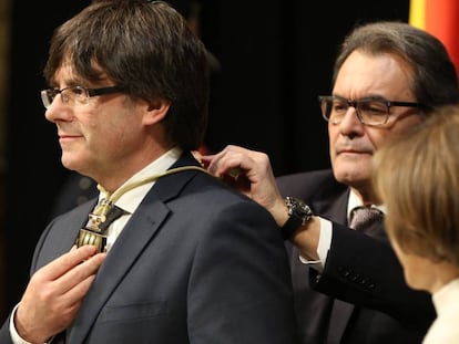 Puigdemont, en la seva presa de possessió.