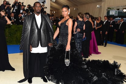 Sean Combs y Casandra Ventura, en la gala del Met en mayo de 2017.