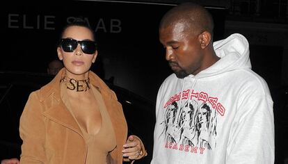 Kim Kardashian y Kanye West.