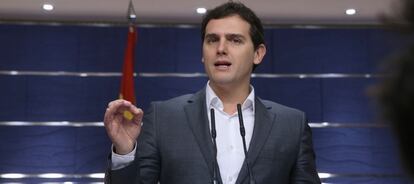 Albert Rivera, dimarts al Congrés.