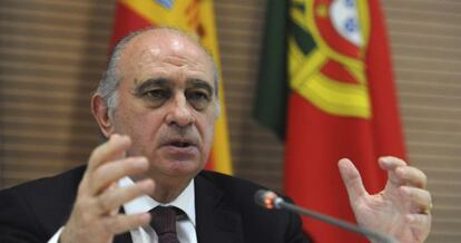 El ministro del Interior, Jorge Fernández Díaz, el 25 de enero en Marruecos.