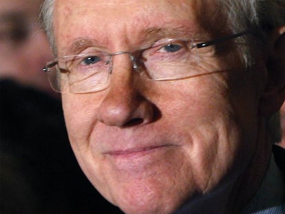 El líder demócrata en el Senado, Harry Reid, en diciembre.