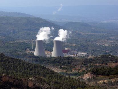 Vista de la central nuclear de Cofrentes. 