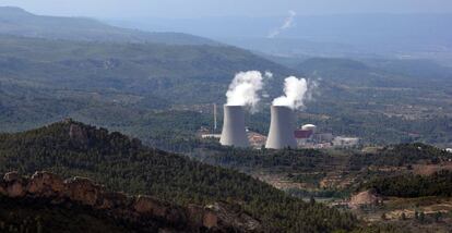 Vista de la central nuclear de Cofrentes. 