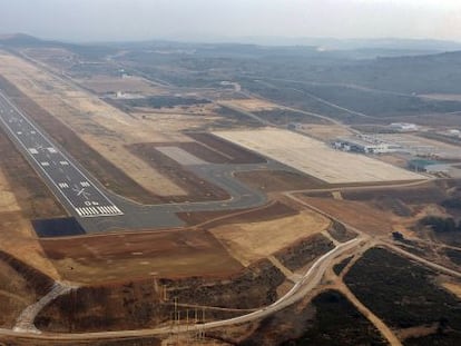 L'aeroport de Castelló en una imatge aèria.