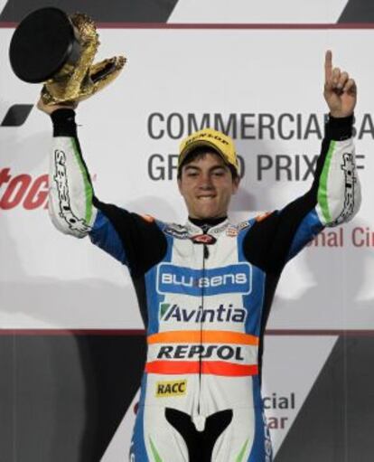 Maverick Viñales celebra la victoria