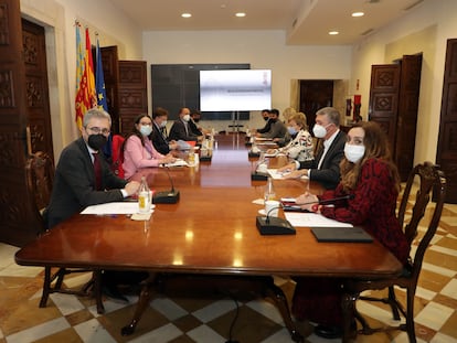 La Mesa Interdepartamental contra la covid-19 de la Generalitat valenciana.