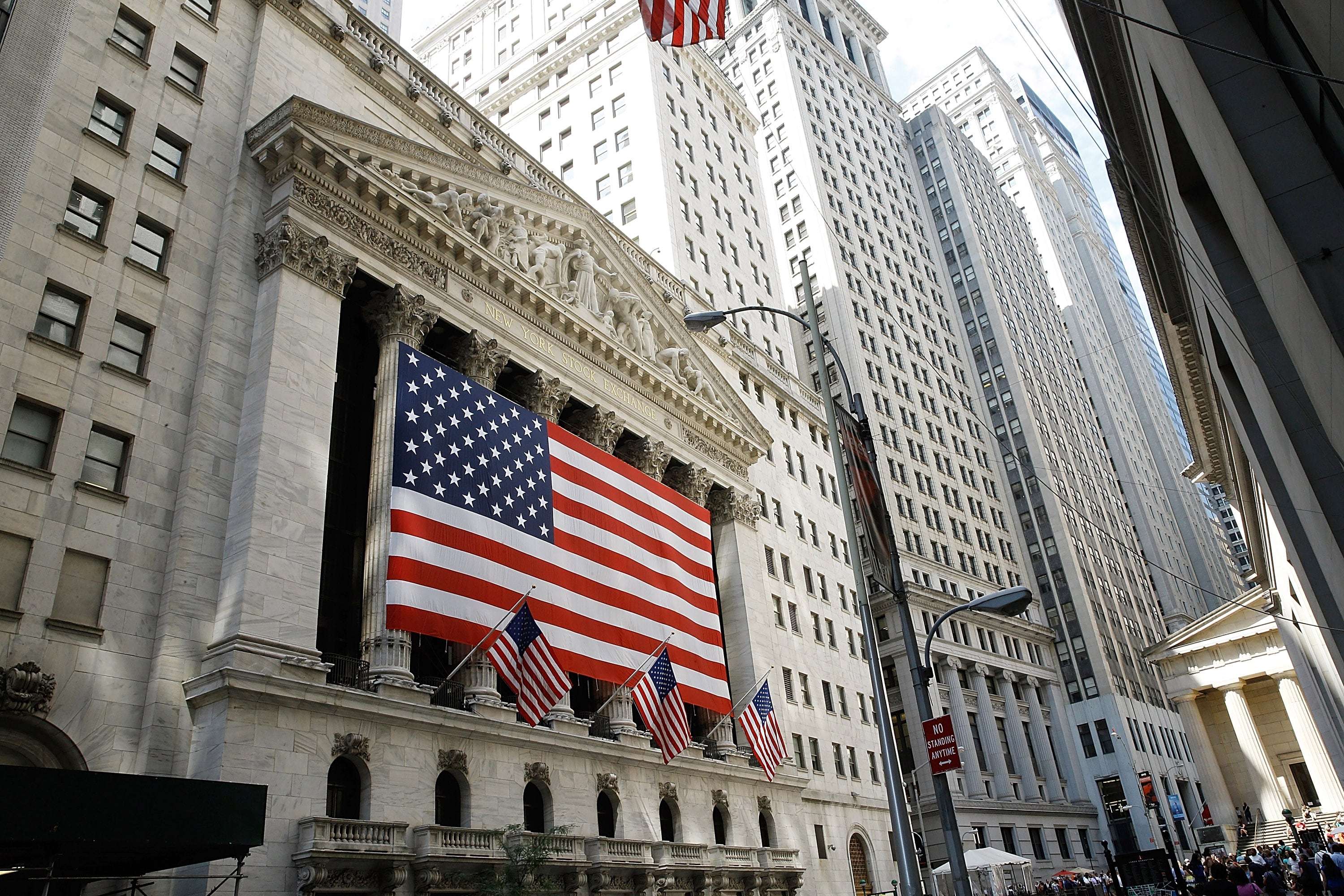 Bolsa de Nueva York, en Wall Street.