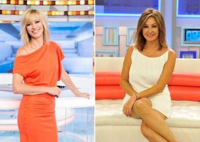 Susanna Griso, conductora de 'Espejo público', y Ana Rosa Quintana