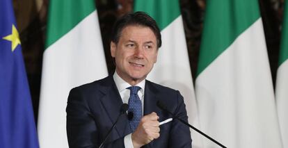 El primer ministro italiano, Giuseppe Conte. 