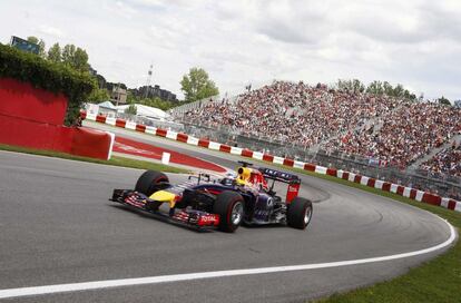 Sebastian Vettel, de Red Bull, durante la clasificación del Gran Premio de Montreal, Canadá.