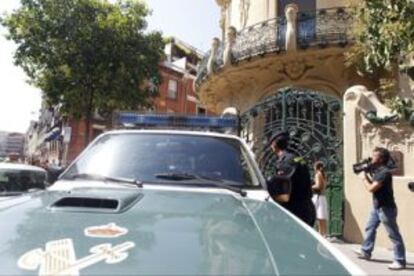 Registro de la sede de la SGAE durante la operación SAGA.
