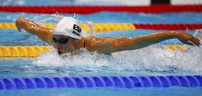 Mireia Belmonte, en la final olímpica de 200m mariposa.
