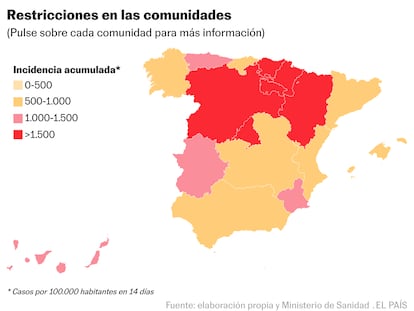 Galicia, País Vasco y La Rioja se suman a las restricciones en la hostelería y ocio nocturno