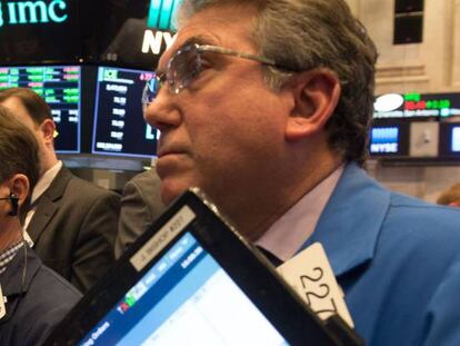 Operadores en el New York Stock Exchange.