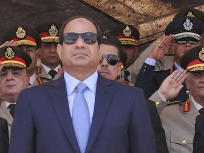 O presidente egípcio, em uma formatura militar no Cairo, em junho de 2014.